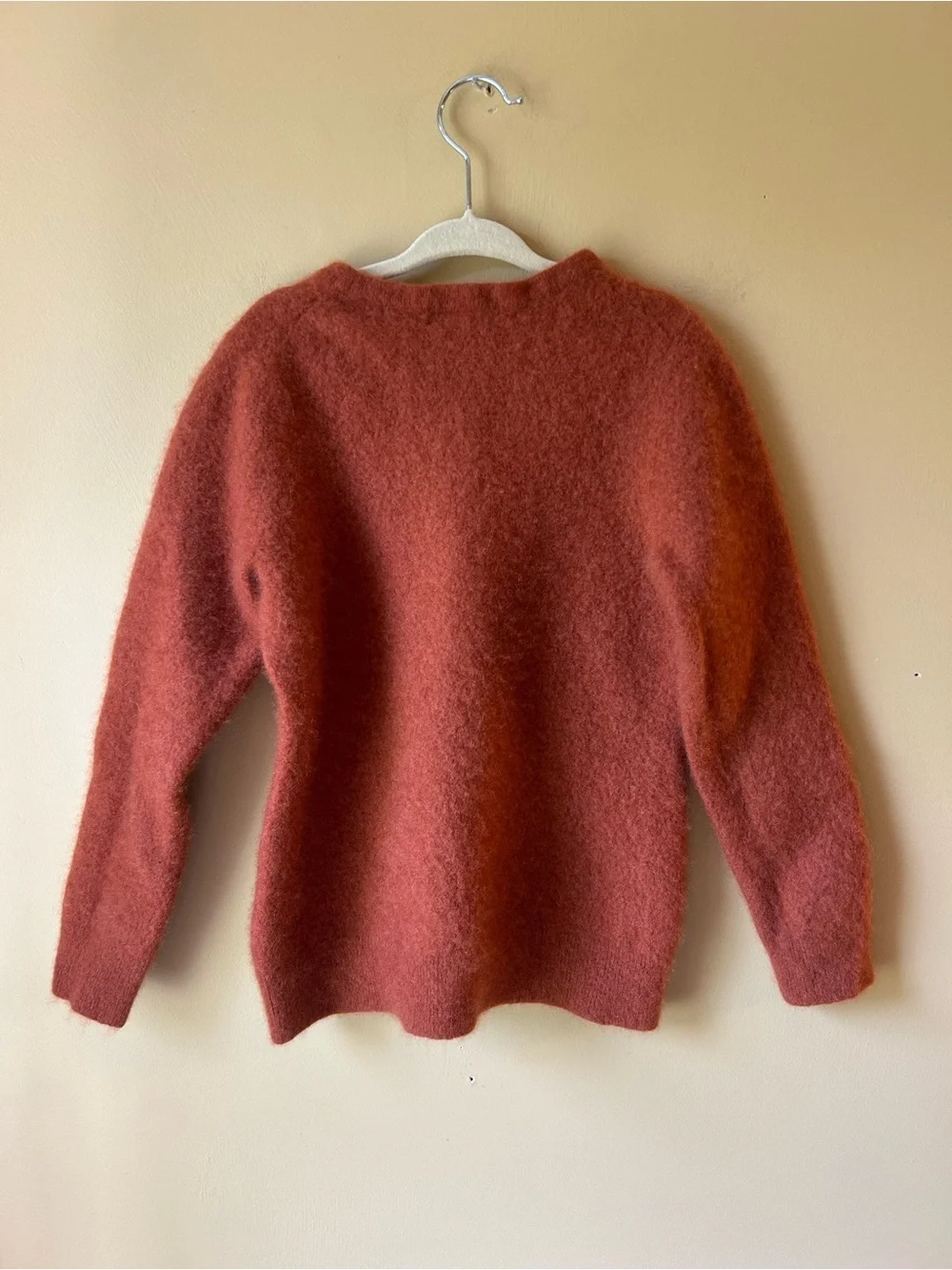 Charter Club 100% CASHMERE Sweater Girls Size Medium Orange Pullover Luxury - Picture 2 of 7